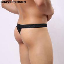 Load image into Gallery viewer, BRAVE PERSON Men Sexy Lace Transparent Personal Briefs Bikini G string Thong Jocks Tanga Underwear Shorts Exotic T back B1138 on Aliexpress.com | Alibaba Group