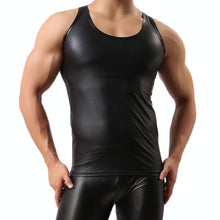 Load image into Gallery viewer, The Beef - Mens Sexy Tank Top Faux Leather