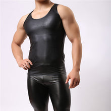 Load image into Gallery viewer, The Beef - Mens Sexy Tank Top Faux Leather