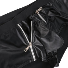 Load image into Gallery viewer, Fetish Lingerie Leather Boxer Shorts for Gay Men