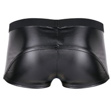 Load image into Gallery viewer, Fetish Lingerie Leather Boxer Shorts for Gay Men