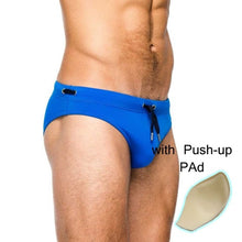 Load image into Gallery viewer, The Gordons - Sexy Gay Swimming Push Up Pad Swim Trunks