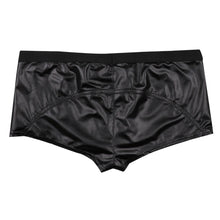 Load image into Gallery viewer, Fetish Lingerie Leather Boxer Shorts for Gay Men