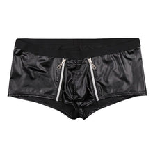 Load image into Gallery viewer, Fetish Lingerie Leather Boxer Shorts for Gay Men
